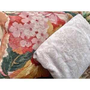 Lauren Ralph Lauren King Size Pale Pink Damask Flat Sheet Cotton Hard to Find